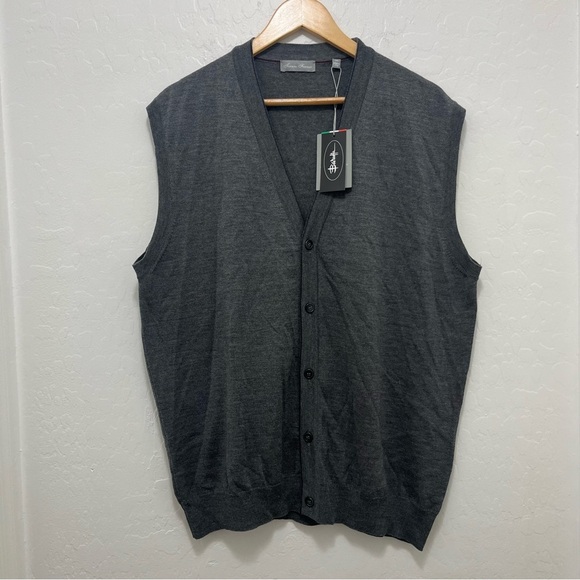 Men’s 100% Merino Wool Sweater Vest XXL - Picture 1 of 9